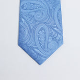 ICE BLUE PAISLEY FESTIVE TIE